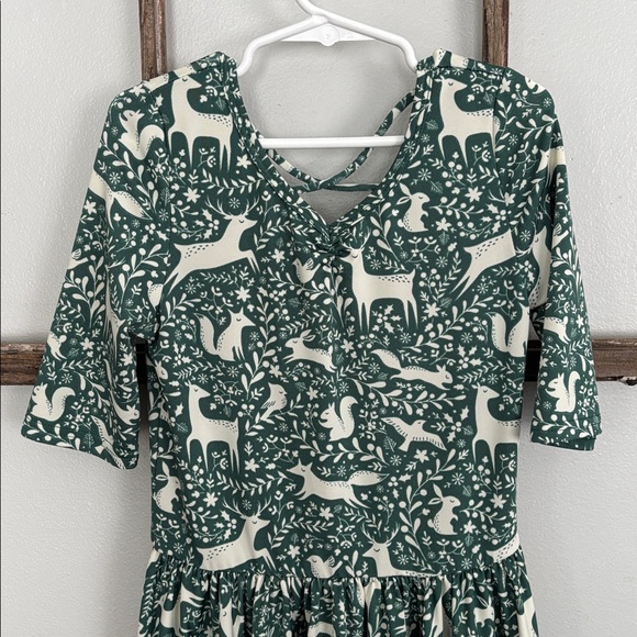 Dot Dot Smile woodland deer print dress - Picture 2 of 6